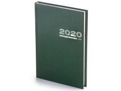 Ежедневник А5 датированный Бумвинил 2024, зеленый